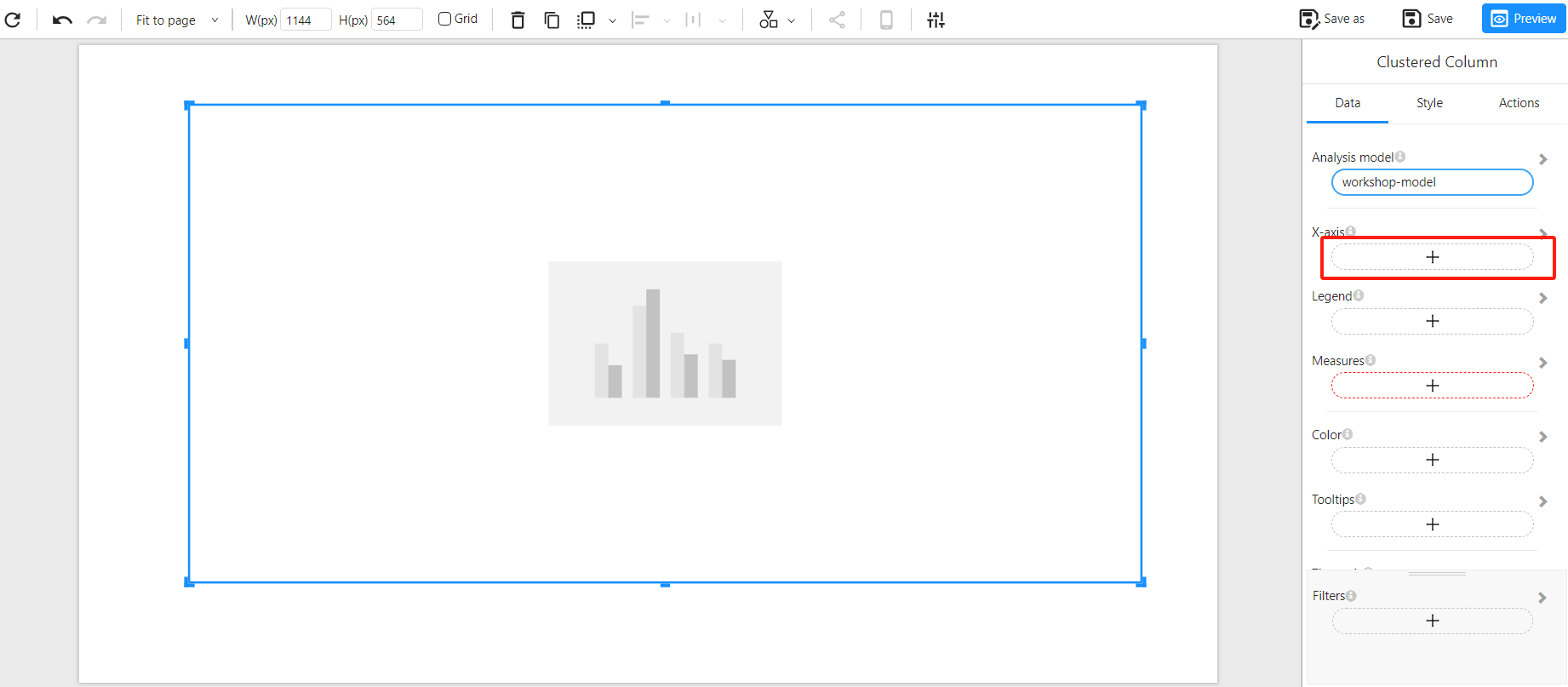 Adding X-axis